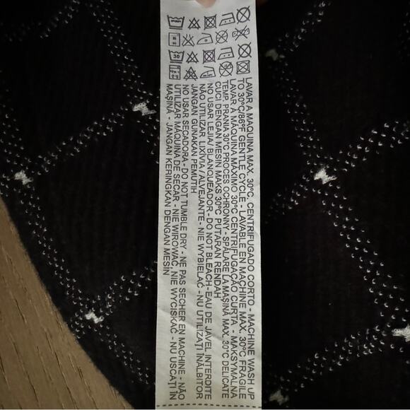 Zara Girls Black and White Short Sleeve Plaid Dress Size 11/12 - Picture 6 of 6